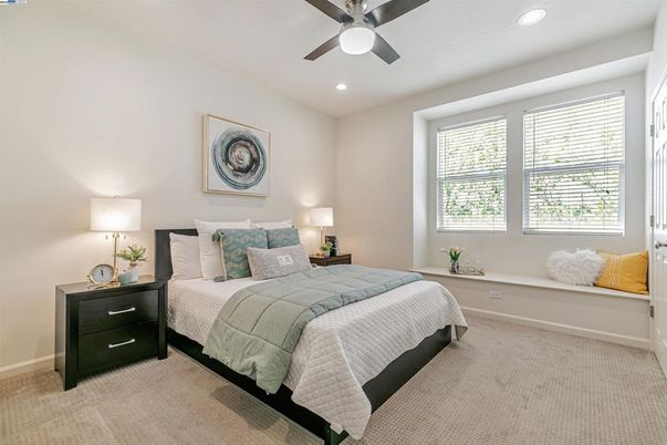 Bedroom, Interior, Recessed Lighting