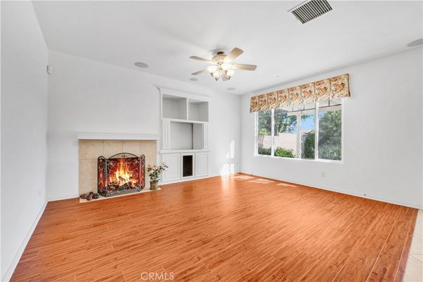 Empty room, Fireplace, Interior, Wood Texture Flooring