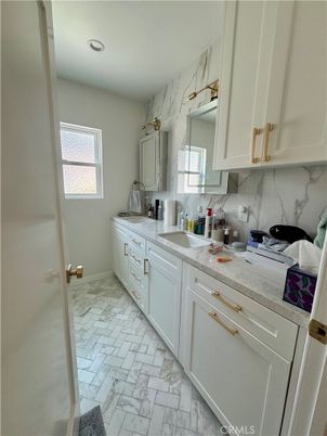 Interior, Kitchen, Marble, Marble Walls, Recessed Lighting