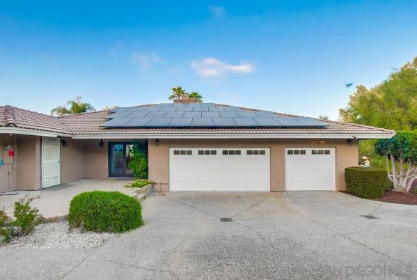 Attached, Exterior, Facade, Solar Panels, Ranch