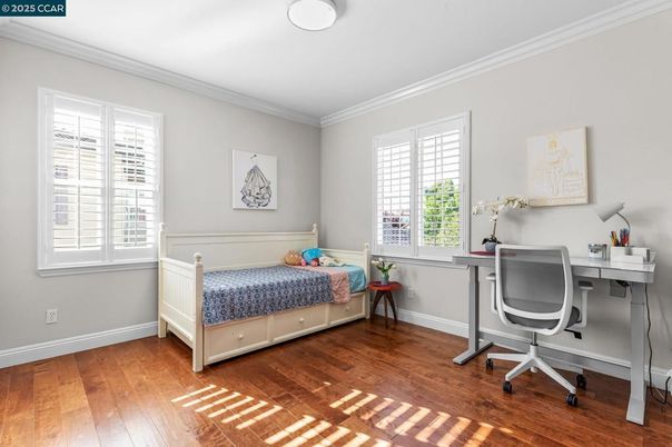 Bedroom, Home Office, Interior, Wood Texture Flooring