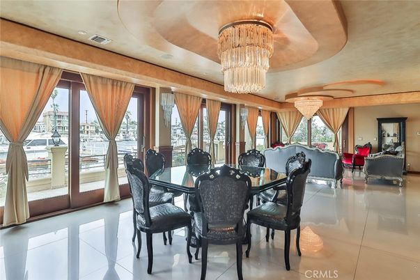 Chandelier, Dining room, Interior, Living room, Recessed Lighting