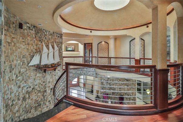 Interior, Recessed Lighting, Stone Walls, Wood Texture Flooring