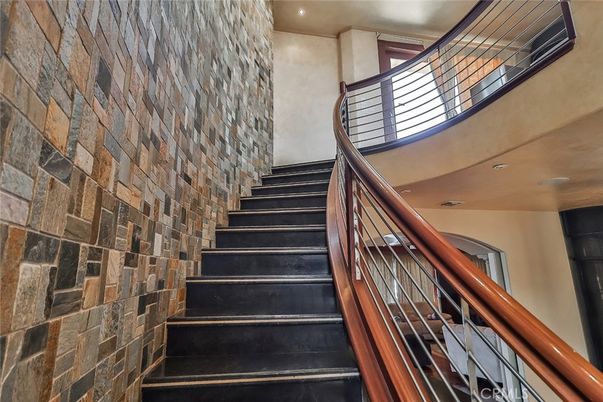 Interior, Recessed Lighting, Stone Walls