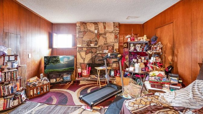 Fitness Equipment, Interior, Stone Walls, Wooden Walls