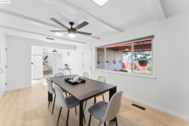 Dining room, Interior, Wood Texture Flooring