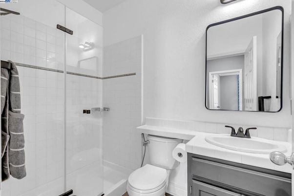 Bathroom, Glass Shower, Interior, Tile Countertops
