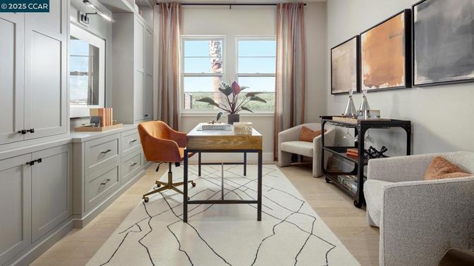 Home Office, Interior, Wood Texture Flooring
