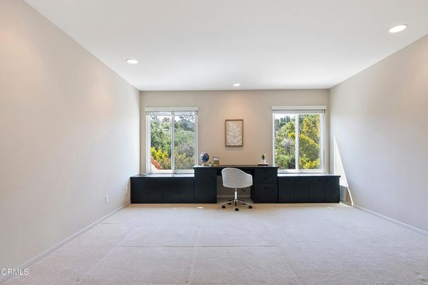 Home Office, Interior, Recessed Lighting
