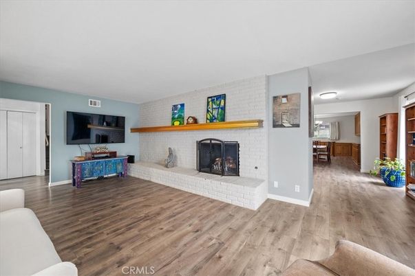 Fireplace, Interior, Stone Walls, Wood Texture Flooring
