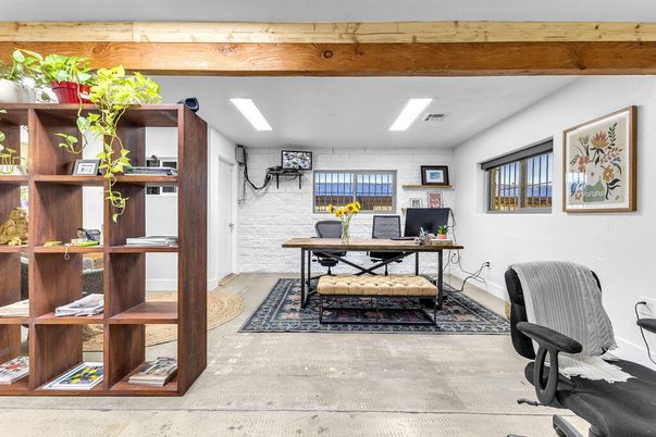 Home Office, Interior, Wooden Beams