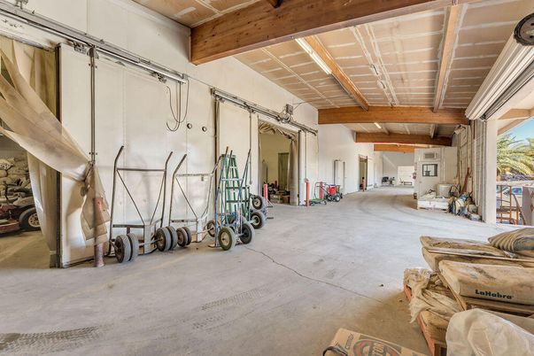 Fitness Equipment, Interior, Stone Walls, Wooden Beams