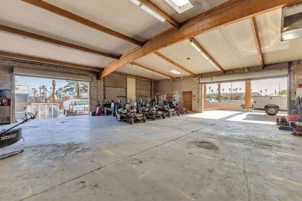 Fitness Equipment, Garage, Interior, Stone Walls, Wooden Beams