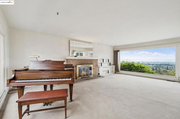 Fireplace, Interior, Piano
