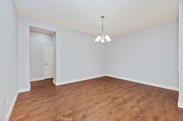 Chandelier, Empty room, Interior, Pendant Lights, Wood Texture Flooring