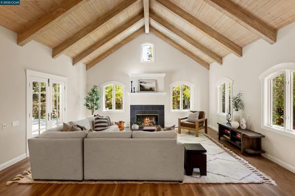 Fireplace, Interior, Living room, Wooden Beams, Wooden Ceilings, Wood Texture Flooring