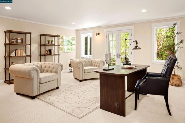 Home Office, Interior, Recessed Lighting