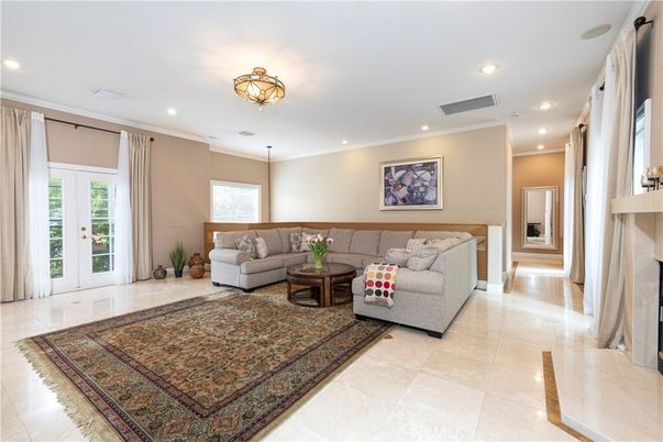 Fireplace, Interior, Living room, Recessed Lighting