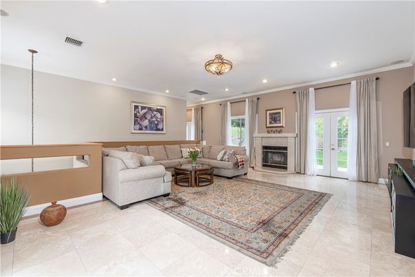 Fireplace, Interior, Living room, Recessed Lighting