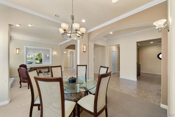 Chandelier, Dining room, Interior, Recessed Lighting