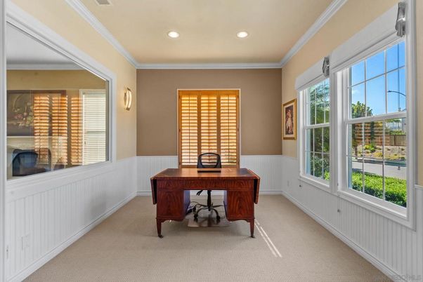 Home Office, Interior, Recessed Lighting