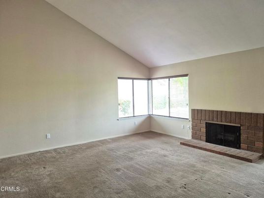 Empty room, Fireplace, Interior