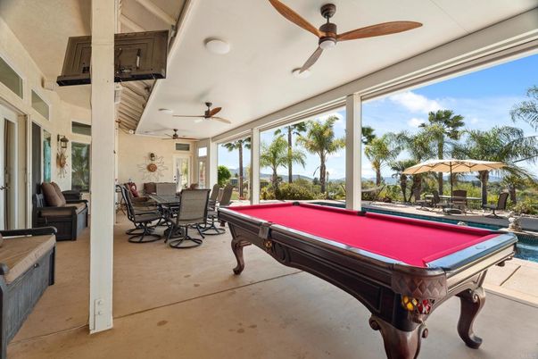 Billiard Table, Game Room, Interior, Sun Room