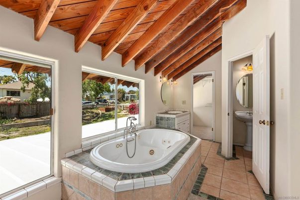 Bathroom, Interior, Wooden Beams, Wooden Ceilings