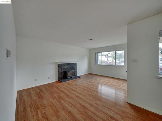 Empty room, Fireplace, Interior, Wood Texture Flooring