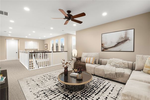 Interior, Living room, Recessed Lighting