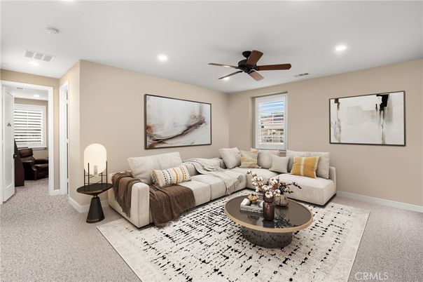 Interior, Living room, Recessed Lighting