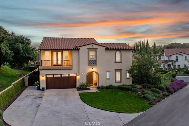 Attached, Backyard, Exterior, Facade, Mediterranean