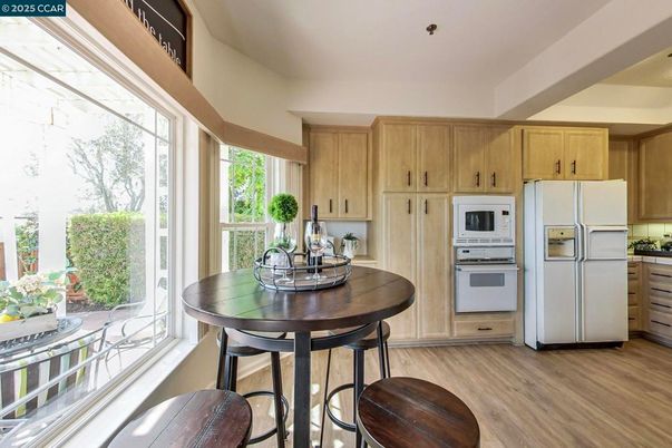 Interior, Kitchen, Wood Texture Flooring