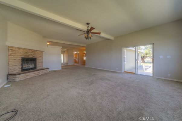 Empty room, Fireplace, Interior
