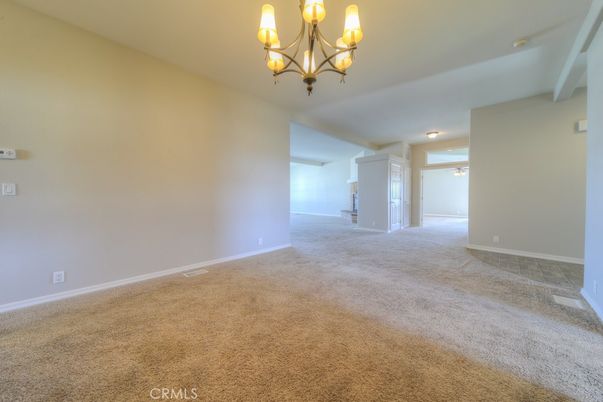 Chandelier, Empty room, Interior