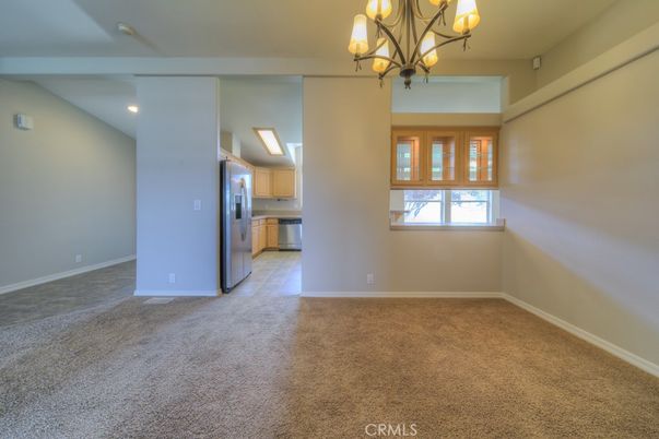 Chandelier, Empty room, Interior, Kitchen, Recessed Lighting