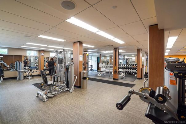 Fitness Equipment, Gym, Interior, Recessed Lighting
