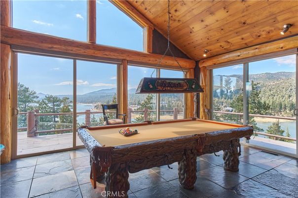 Billiard Table, Game Room, Interior, Water, Wooden Ceilings