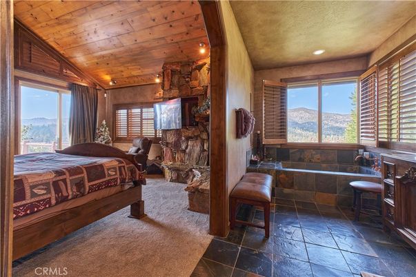 Bedroom, Interior, Recessed Lighting, Wooden Ceilings