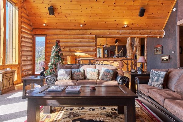 Interior, Living room, Recessed Lighting, Wooden Ceilings, Wooden Walls