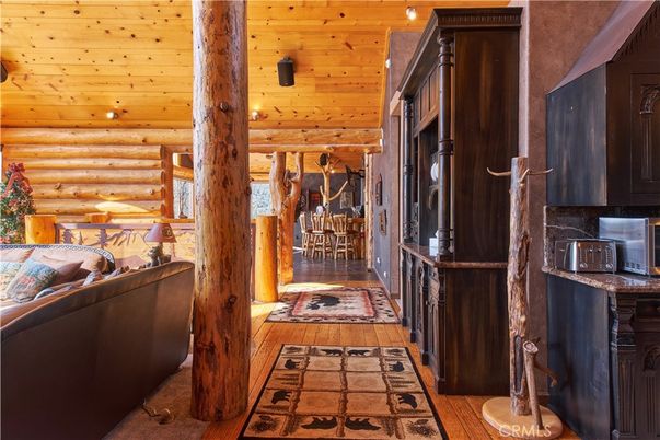 Interior, Recessed Lighting, Wooden Ceilings, Wood Texture Flooring, Wooden Walls