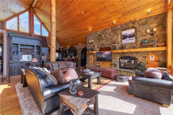 Fireplace, Interior, Kitchen, Living room, Stone Walls, Wooden Beams, Wooden Ceilings, Wood Texture Flooring