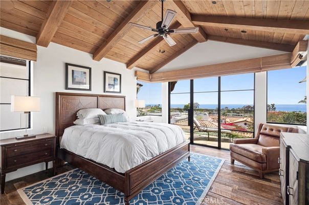 Bedroom, Interior, Water, Wooden Beams, Wooden Ceilings, Wood Texture Flooring