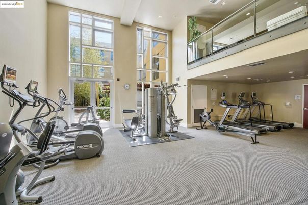 Fitness Equipment, Gym, Interior, Recessed Lighting