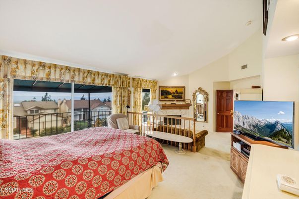 Bedroom, Fireplace, Interior, Recessed Lighting