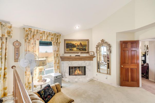 Fireplace, Interior, Living room, Recessed Lighting