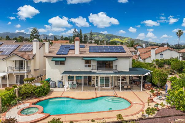 Exterior, Pool, Solar Panels