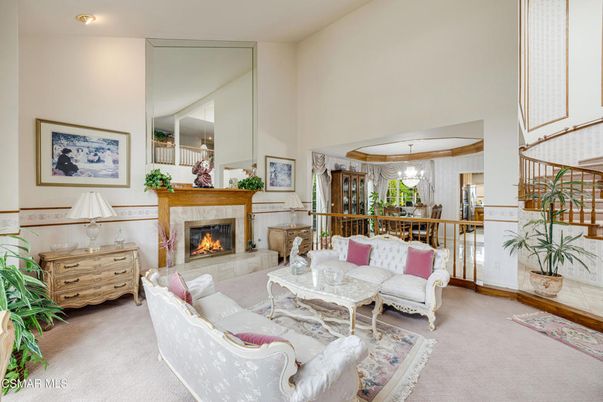 Chandelier, Dining room, Fireplace, Interior, Living room, Pendant Lights, Recessed Lighting