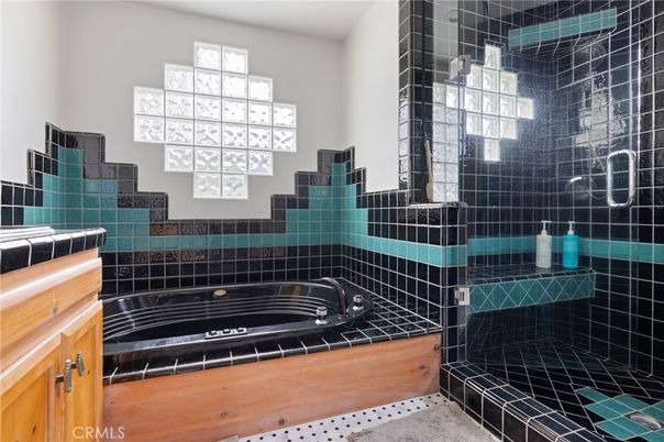 Bathroom, Glass Shower, Interior, Tile Countertops