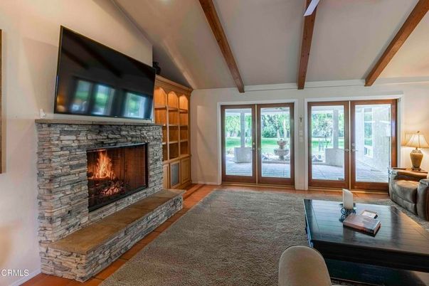 Fireplace, Interior, Wooden Beams, Wood Texture Flooring